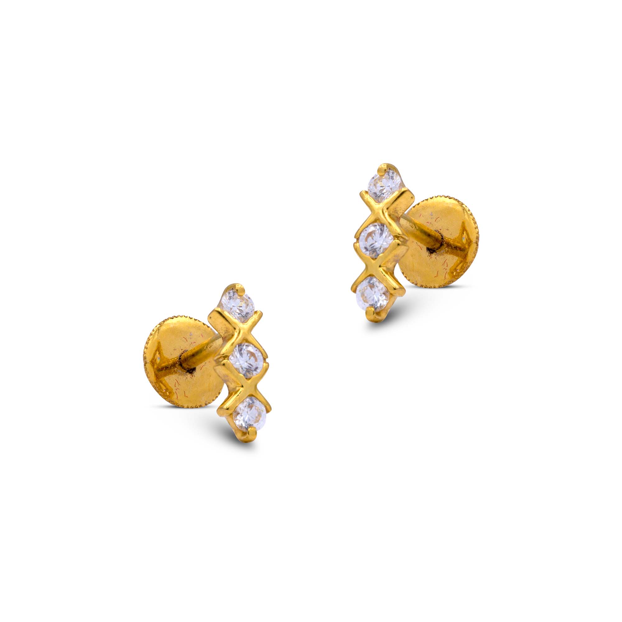 Shining Solution gold earrings – Raja Jewelers